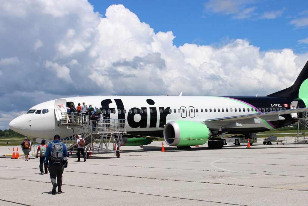 Flair Airlines Boeing 737 MAX at Region of Waterloo International Airport YKF A lessor based in the US seized four Flair Airlines Boeing 737 MAX aircraft